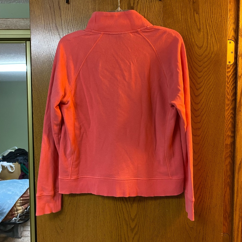 Under Armour Coral Pink color Half Zip Sweatshirt w/Kangaroo Pockets - Picture 6 of 6